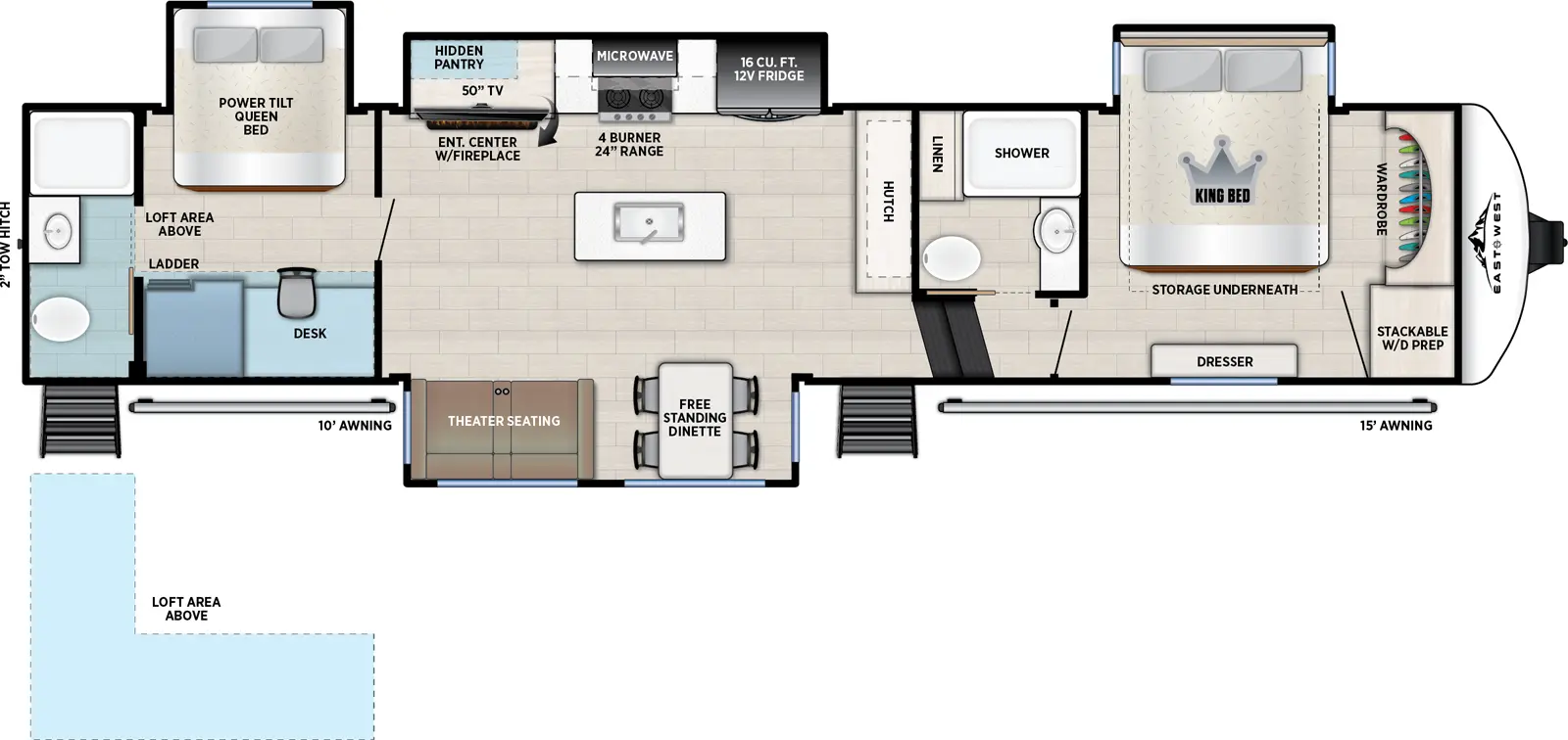 Tandara 389DS Floorplan